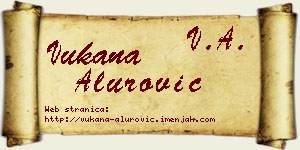 Vukana Alurović vizit kartica